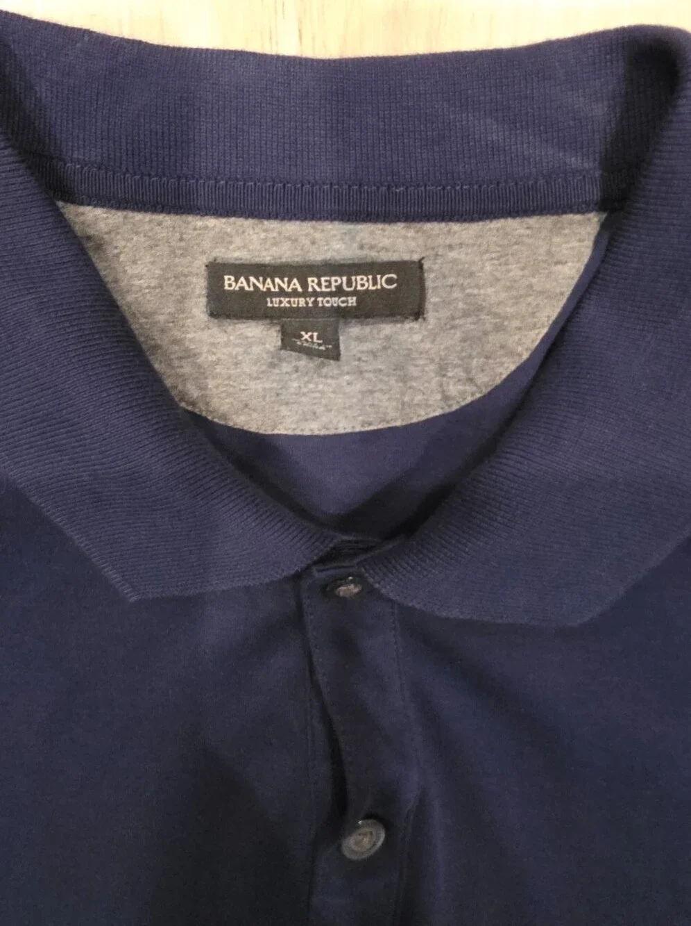 Banana Republic Men's Navy Blue Polo Shirt